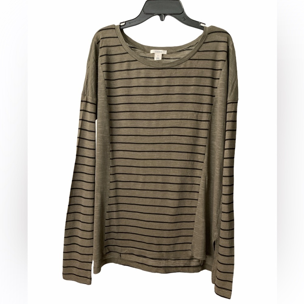 CASLON Green Long Sleeves Medium Sweater Top BNWT
